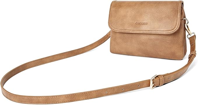 CHOLISS Small Crossbody Bags for Women, Vegan Leather Cell Phone Purse, Mini Travel Purse with Adjustable Strap Womens Gifts