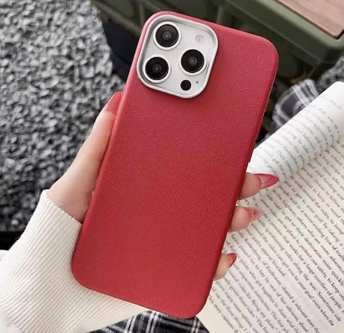 Funda Protectora Transparente para iPhone 17 Pro Max / 14 Pro Max / 17 Pro / 15 Pro Max / 15 Plus – Antigolpes y Ultrafina (Red, iPhone 15 Pro Max)