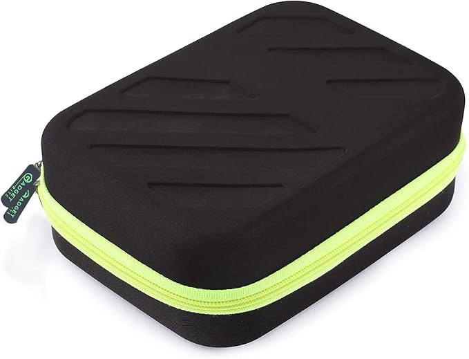 Portable Pouch For Electronic Accessories Usb Cables, Power Bank, Battery, Portable Hard Drive, Sd Memory Card, Earphones, Travel Gadgets Travel Friendly Case(Black&Green)