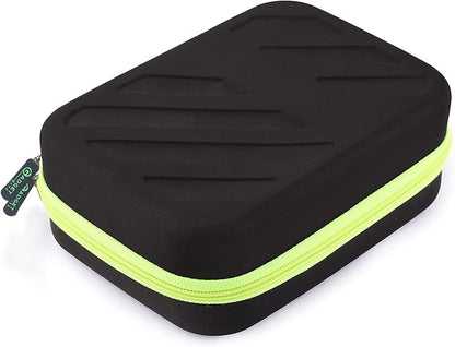 Portable Pouch For Electronic Accessories Usb Cables, Power Bank, Battery, Portable Hard Drive, Sd Memory Card, Earphones, Travel Gadgets Travel Friendly Case(Black&Green)