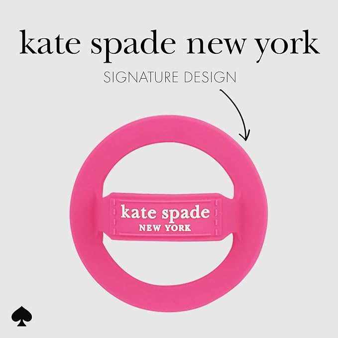 kate spade new york Magnetic Phone Loop Grip - Removable and Collapsible - Pom Pom Pink