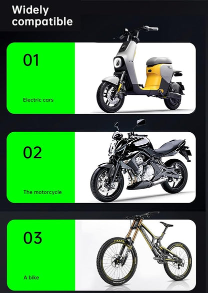 Detachable Motorcycle Waterproof Phone Holder Bike Phone Mount (with Hanging Rope) ，Base for iPhone Series and More 4.0" – 7.0" Cellphone (Rear View Mirror)