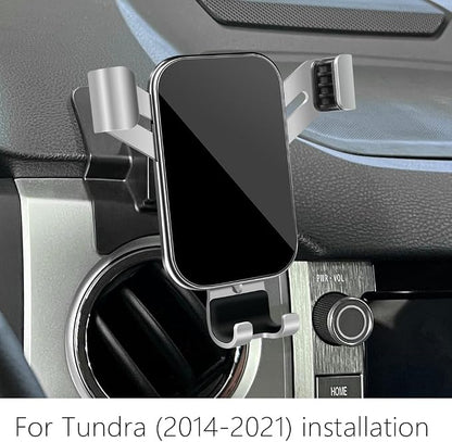 Car Phone Holder for Toyota Tundra 2014 2015 2016 2017 2018 2019 2020 2021 Auto Interior Accessories Best Cell Phones Mount Cellphone Mobile Cradle Charging Navigation Bracket Air Vent Stand