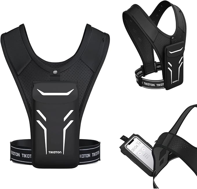 Tikaton Running Vest with Adjustable Waistband & Smart Materials