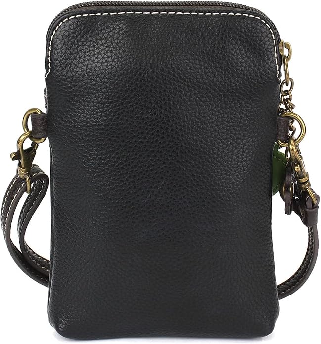 CHALA Plant Life Collection Cell Phone Crossbody Purse-Women PU Leather/Canvas Multicolor Handbag with Adjustable Strap