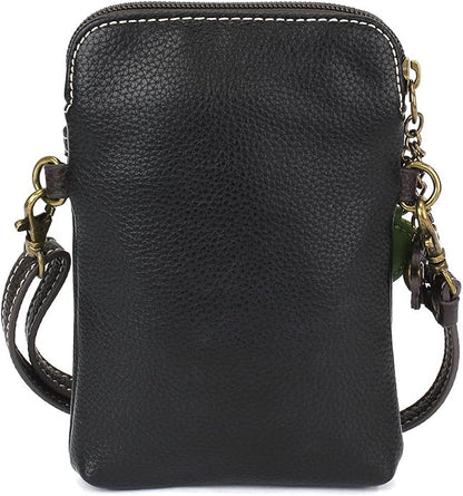 CHALA Plant Life Collection Cell Phone Crossbody Purse-Women PU Leather/Canvas Multicolor Handbag with Adjustable Strap