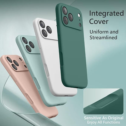 FireNova Magnetic for iPhone 17 Pro Case, Compatible with MagSafe, [Integrated Silicone Camera Control Button] [Camera Protection] Anti-Scratch Microfiber Lining Phone Case, 6.3", Midnight Green