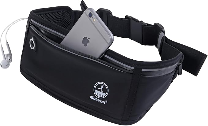 Slim Running Belt Fanny Packs for Women Men, Phone Holder for Running Hiking