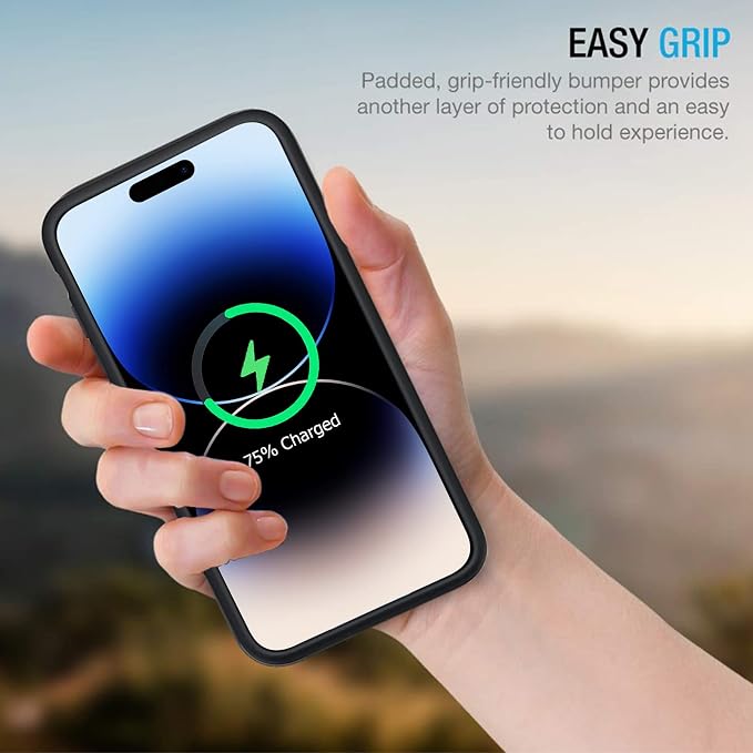 Battery Case for iPhone 14 Pro Max, Enhanced 10800mAh Portable Protective Wireless Charging Case Supporting CarPlay, Compatible with iPhone 14 Pro Max (6.7 inch) Rechargeable Battery Charger (Black)