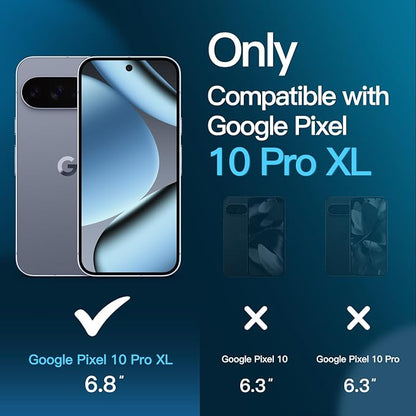 JETech Screen Protector for Google Pixel 10 Pro XL, 2+2 Pack | with Camera Lens Protector, HD Clear Tempered Glass, Anti-Scratch Protection, Easy Installation Tool