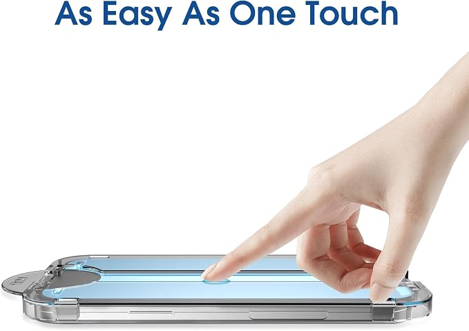 amFilm Auto-Alignment OneTouch for Samsung Galaxy A56 5G 6.7" Screen Protector + Camera Lens Protector, Tempered Glass, 30 Seconds Installation, Bubble Free, Case Friendly, Anti-Scratch [2+2 Pack]