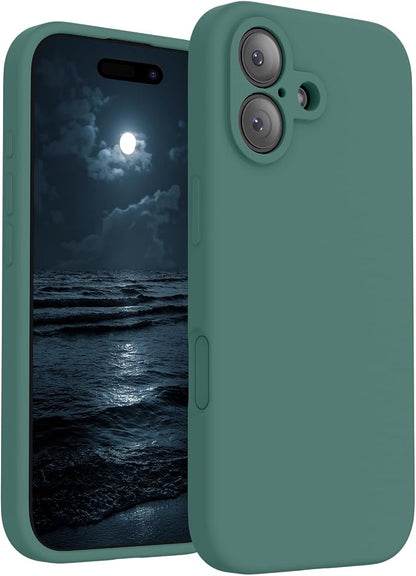FireNova Magnetic for iPhone 17 Case, Compatible with MagSafe, [Integrated Silicone Camera Control Button] [Camera Protection] Anti-Scratch Microfiber Lining Phone Case, 6.3", Midnight Green