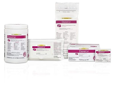 Dispatch Hospital Cleaner Disinfectant Towels with Bleach, 150 Count Canister (Package May Vary)