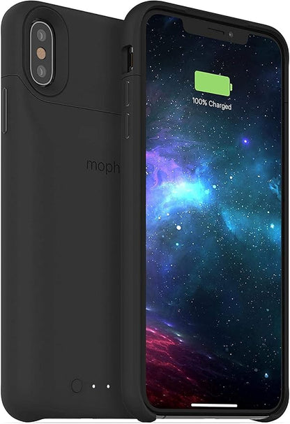 mophie Juice Pack Wireless Charging Protective Battery Pack Case for iPhone Xs Max (Renewed) (Black)