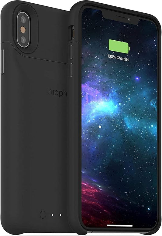 mophie Juice Pack Wireless Charging Protective Battery Pack Case for iPhone Xs Max (Renewed) (Black)