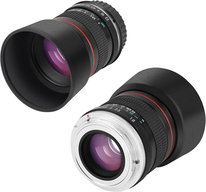 85mm f1.8 Portrait Lens EF/EF-S Mount Camera Lenses for Canon EOS Rebel T8i/T7i/T7/T6i/T5/T3i/T3/T2i/XSi/XS/SL3/SL2/T100/5D Mark IV/6D II/7D 90D 80D 70D 60D 50D 650D 600D 750D 700D 550D 7D II