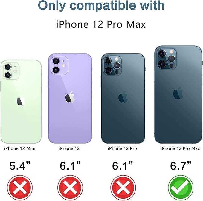 YWXTW [1 SET Camera Lens Protector Compatible with iPhone 12 Pro Max 6.7 inch, [Installation Tray] Aluminum Alloy Tempered Glass Camera Circle Cover