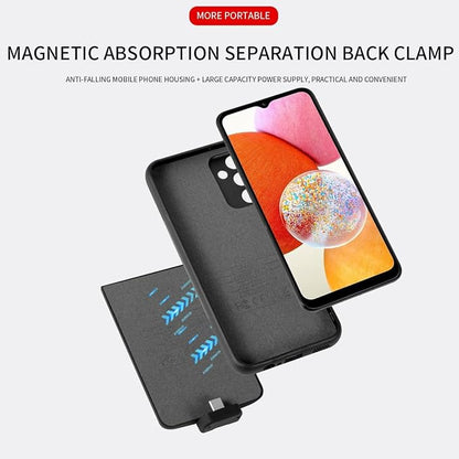 Battery Case for Galaxy A73, Extended Charging Cases for Samsung Galaxy A73 Rechargeable External Backup Power Bank Charger Cover, 5000mAh, Black