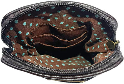 CHALA Dog Collection Cell Phone Crossbody Purse-Women PU Leather/Canvas Multicolor Handbag with Adjustable Strap