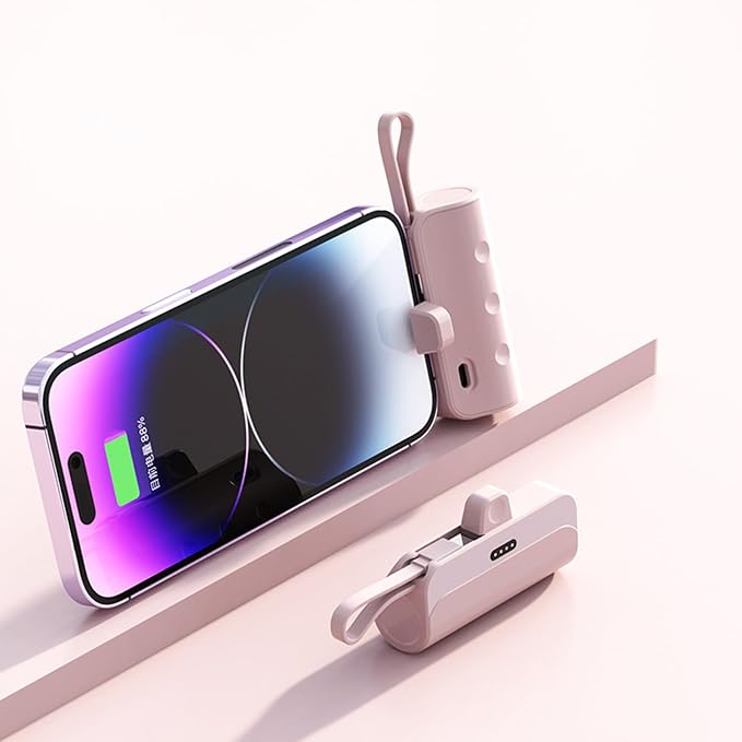 Portable Charging External Battery Mobile Batteries Case Removable Without Battery White