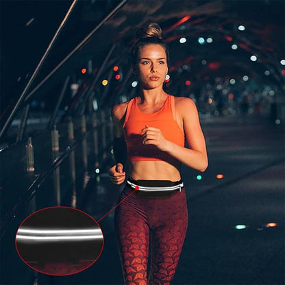 Running Belt for men,Water Resistant Fanny Pack for Women,cycling exercise travel,Reflective strips suitable for night,Slim Running adjustable size running belt bag for iPhone 17 16 15 Samsung