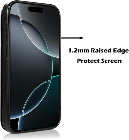 uCOLOR for iPhone 17 Pro Max Wallet Case with Card Holder PU Leather RFID Blocking Design iPhone 17 Pro Max flip case for Women Men Magnetic Clasp Kickstand Design 6.9 inch (Black Leopard)