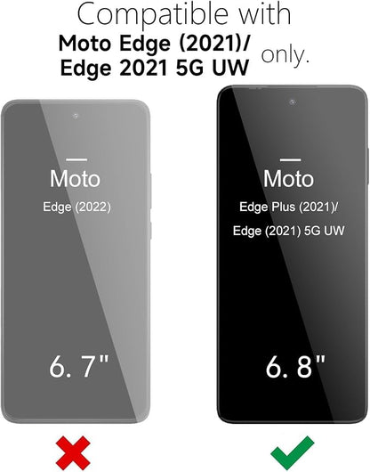 oakxco for Motorola Moto Edge 2021/Edge 2021 5G UW Phone Case Liquid Silicone, Thin Slim Soft Rubber Gel TPU Plain Simple Cover for Women, Matte Solid Color, Lilac Light Purple Lavender Wine
