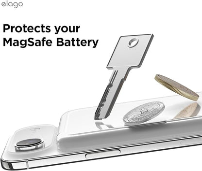 elago Hybrid Clear Case Compatible with MagSafe Battery Pack for iPhone Air - PC + TPU Hybrid Technology, Anti-Yellowing, Crystal Clear, Shockproof Cover, Protective Case (Transparent)