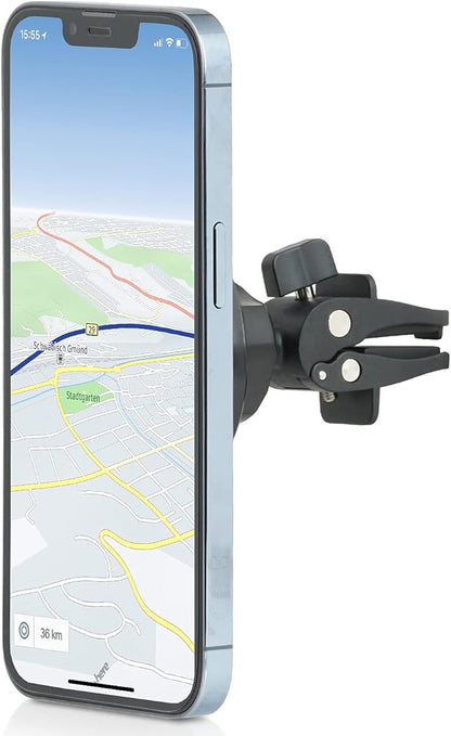 Magnetic Air Vent Phone Holder Compatible with Apple Magsafe iPhone 16, 15, 14, 13, 12 Car Mount Magnet Holder, Car Accessories, Charging Not Supported (Pro, Max, Plus, Mini) Black