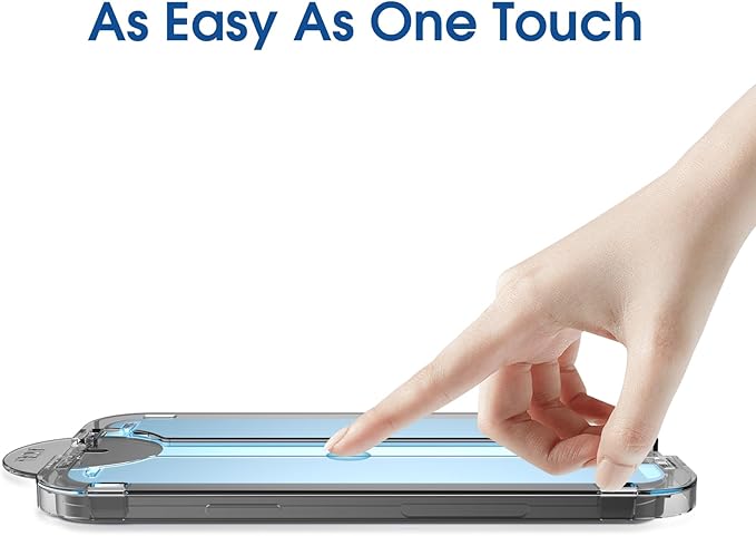 amFilm Auto-Alignment OneTouch for Samsung Galaxy S24+ Plus 6.7" Screen Protector + Camera Lens Protector, Tempered Glass, 30 seconds Installation, Bubble Free, Case Friendly, Anti-Scratch [2+2 Pack]