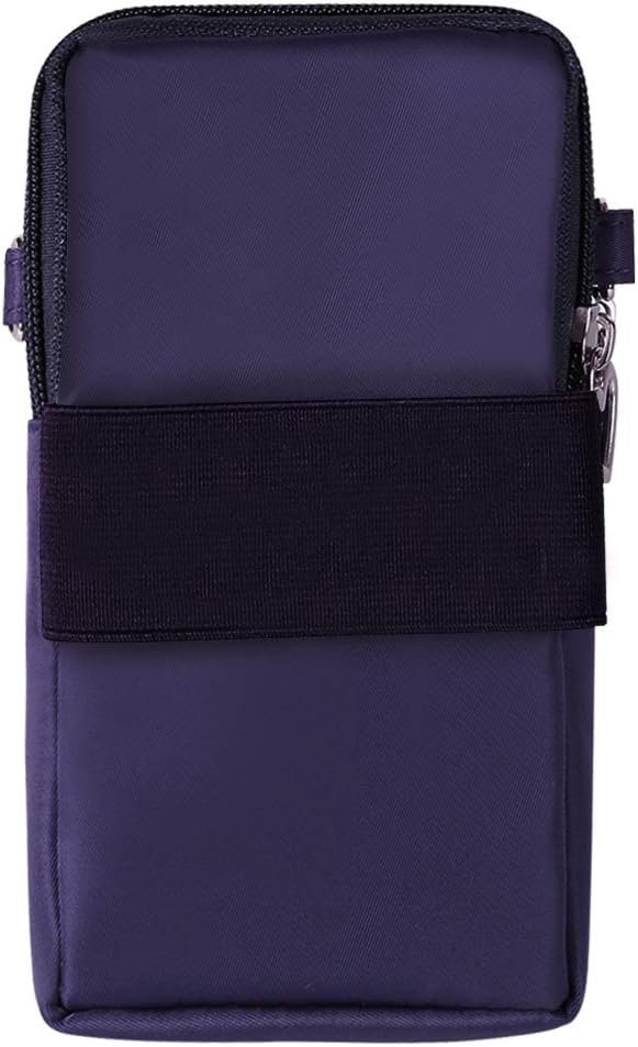 Crossover Body Bag Armband for LG Wing K51 V60 / Samsung Galaxy S22 Plus S21+ S20+ / Moto E, One 5G, G100, G Fast Power Stylus Play OnePlus Nord N10 Small Cute Cell Phone Purse Wallet Pouch (Blue)