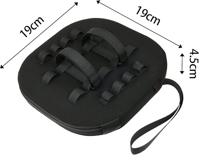 Almencla Neoprene Floating Phone Holder Drink Float Accessories, Water Toy Floating Table Waterproof Pool Speaker Float for Summer, Bathtub, Beach Party Decor, Black 19x19x4.5cm