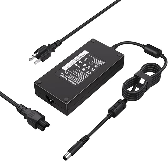 19.5V 9.23A 180W for Dell Alienware Laptop Charger Replacement Compatible with G3 G5 G7 R1 R2 Precision 7710 7730 7540 Gaming Laptop Power Adapter-7.4 * 5.0MM