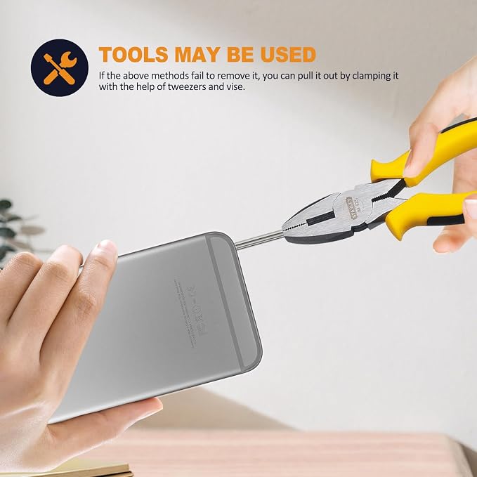 Upgrated Headphone Jack Removal Tool - Headphone Plug Extraction Tool,Jack Remover - Remove Broken Headphone Plug from Headphone Jack of Mobile Devices