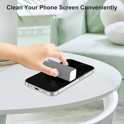 haino Glasses Cleaner, Travel Eyeglass Cleaner, Multifunctional Glasses Cleaning Kit with Microfiber Cleaning Cloth, Portable Screen Cleaner