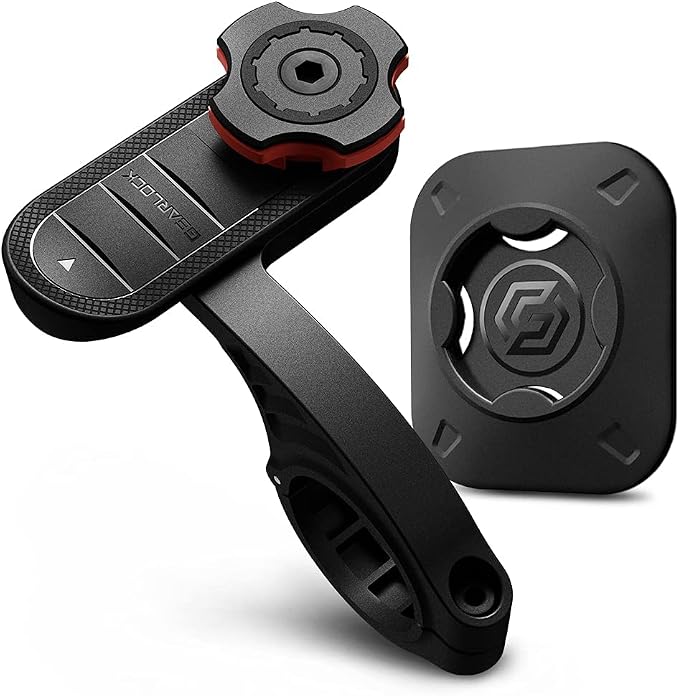 Spigen Life Gearlock Bike Phone Mount/Bike Phone Holder with Universal Adapter for Motorcycle, Classic, Electric, Scooter and Mountain Bike - Compatible with Most Phones