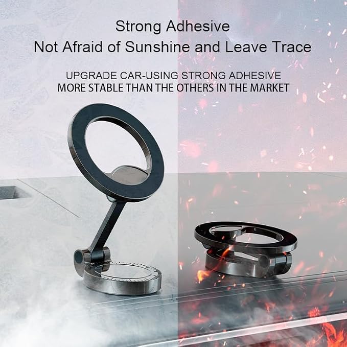 Ultra-Strong Suction Cup Phone Mount for Car - Anti-Shock & Noiseless Dashboard & Windshield Holder, 360° Adjustable Hands-Free Mount for All Smartphone (5)