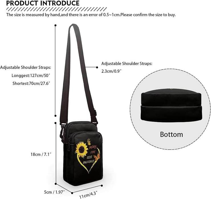 DISNIMO Small Crossbody Bags for Women Trendy Cross Body Cell Phone Shoulder Bags Purses with Adjustable Strap