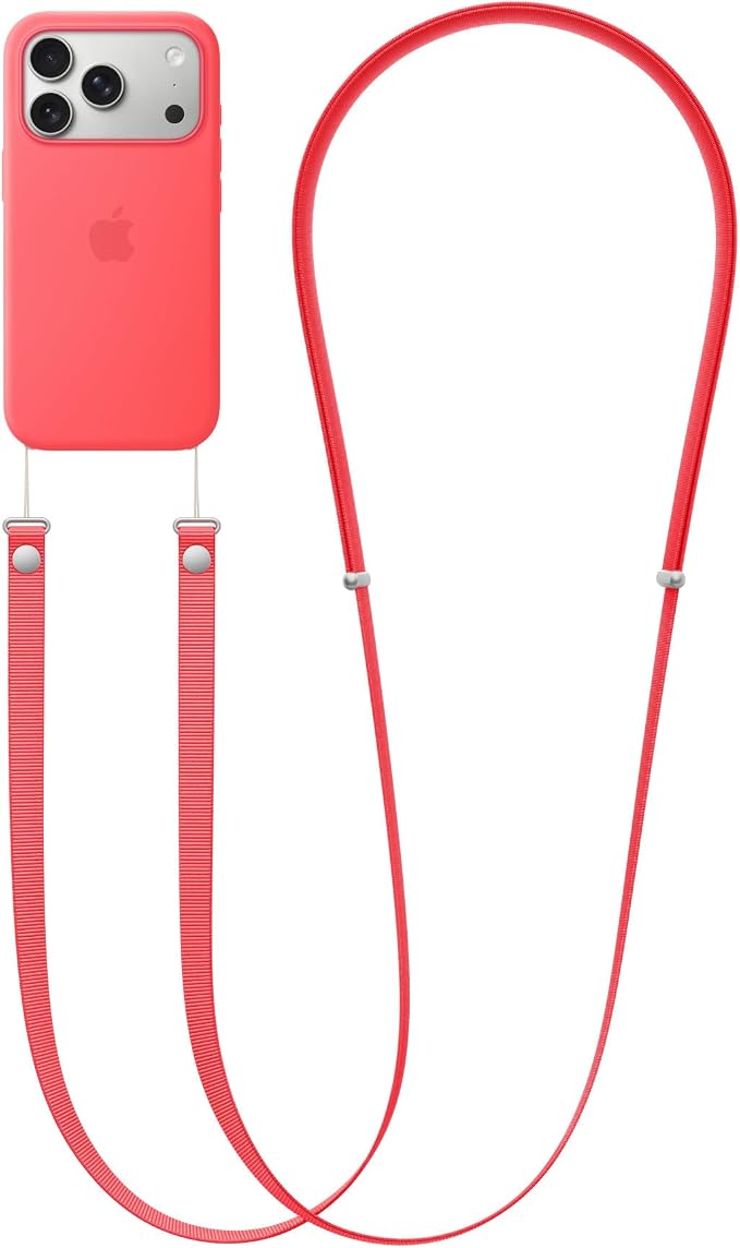 Apple Crossbody Strap - Bright Guava