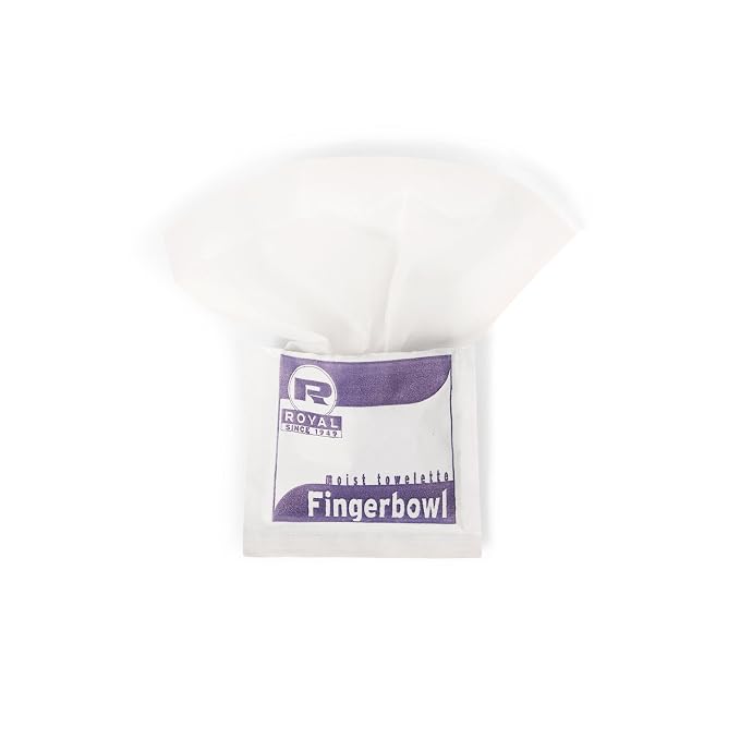 Royal Moist Wet Wipe Towelette, Individually Wrapped, Package of 1000