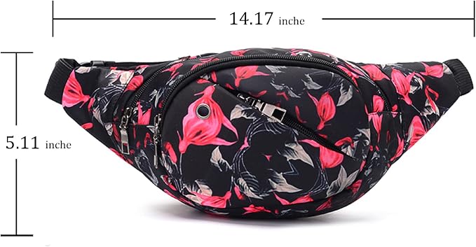 DAITET Crossbody Fanny Pack for Men&Women,Large Waist Bag & Hip Bum Bag with Adjustable Strap for Outdoors Workout Traveling Casual Running Hiking Cycling