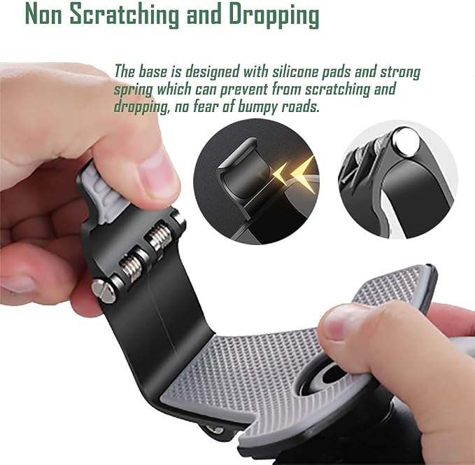Universal Car Phone Holder Mount,360 Degrees Rotation Dashboard Phone Holder [Upgrade Clip Never Fall],car Phone Mount for iPhone,Samsung,Google,Nokia,and 4 to 7" Smartphones