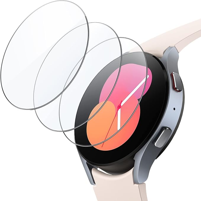 JETech Screen Protector for Samsung Galaxy Watch FE/5/4 40mm, 3-Pack | Tempered Glass Protection, HD Clear, Anti-Scratch Design