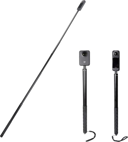 PellKing Long 77inch Invisible Selfie Stick for Insta360 ONE X5,X4, X3, X2, X, Insta360 ONE R, RS, DJI OSMO 360,GoPro Max, Insta 360 Camera 1/4" Extended Monopod Pole