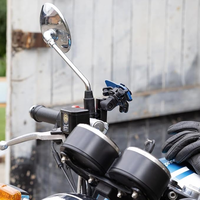 Quad Lock Brake Clutch Motorcycle Phone Mount Kit with Vibration Dampener and MAG Universal Adaptor