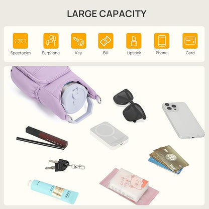 Telena Water Bottle Holder with Strap RFID Crossbody Bags for Women for Walking, Hiking, Cycling