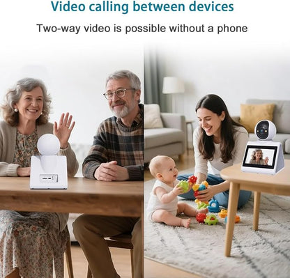 Two Way Video Camera,Dual-band 5G/2.4G Indoor Home Security Cameras,Baby Motion Pet Dog Camera with Phone App,Motion for Elderly/Nanny/Pet/Dog/Baby,Audio Calling Device Pan Til,Motion Detection