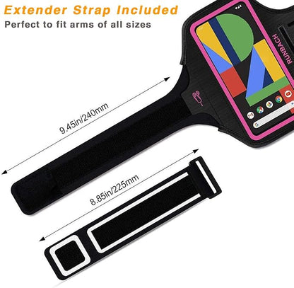 Running Armband for Google Pixel 8/7/6/6 Pro/5a/4XL/3a XL/3 XL, Running Exercise Case with Card Slot for Pixel(Pink)