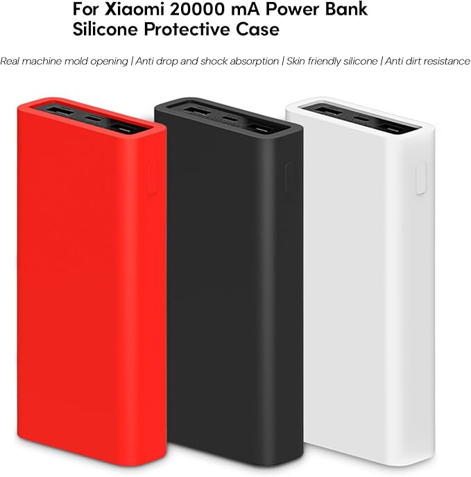 Power Bank Case Silicone Case for 20000mAh Power Portable Holder Protect Your Device from Drops and Scratches Protector