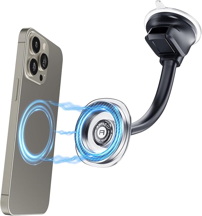 APPS2Car for Magsafe Car Mount, Magnetic Car Phone Holder Mount Fit for iPhone 17/16/15/14/13/12 Series/Magsafe Case